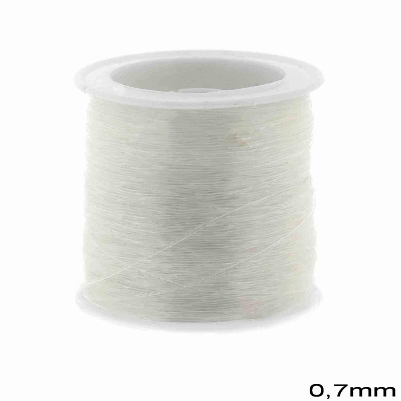 Elastic Thread 0.7mm, Transparent