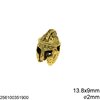 Χάνδρα Χυτή Περικεφαλαία 13.8x9.5mm με Τρύπα 2mm