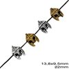 Χάνδρα Χυτή Περικεφαλαία 13.8x9.5mm με Τρύπα 2mm