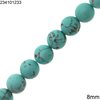 Turquoise Matte Beads 8mm