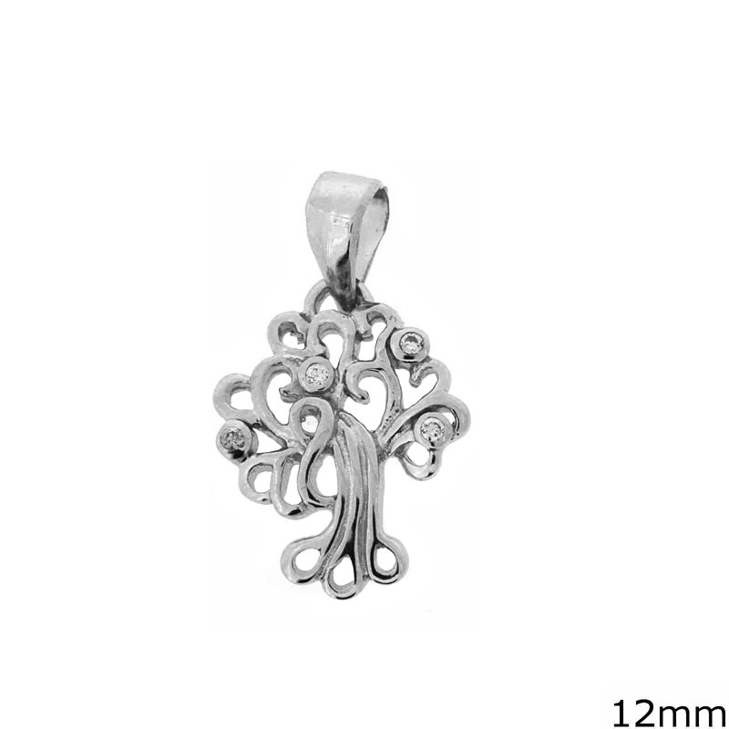 Silver 925 Pendant Tree of Life 12mm