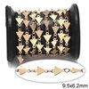 Brass Triangle Link Chain 9,5x6,2mm