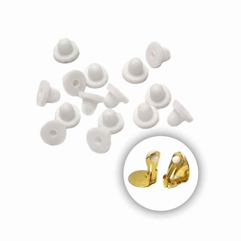 Plastic Clip-on Earring Pads 6mm