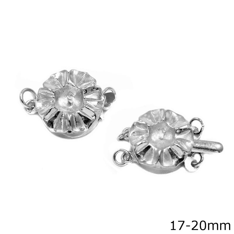 Silver 925 Flower Clasp