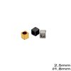 Brass Cube Bead 2.5mm