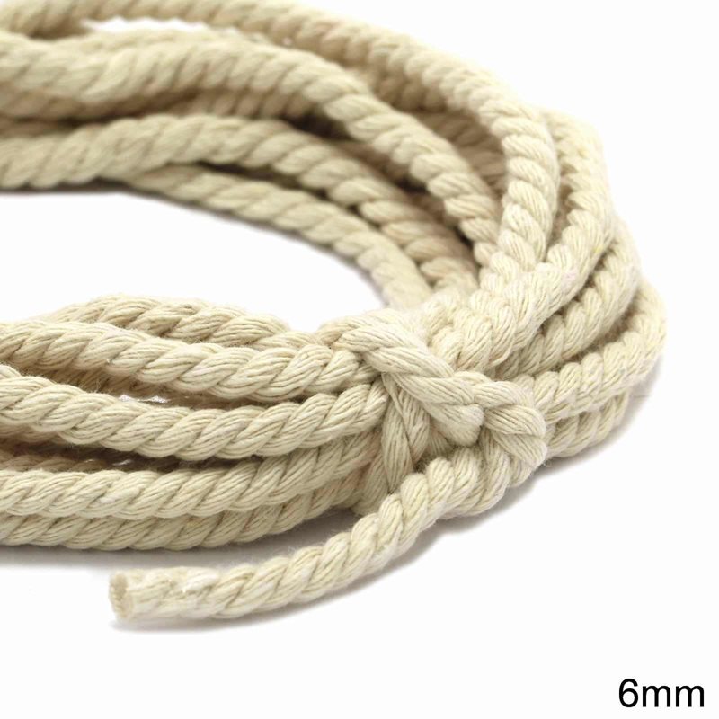 Twisted Cotton Cord 6mm