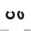 Stainless Steel Earring Hoops 5x20-30mm