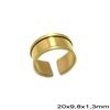 Brass Ring with Base 20x9,8x1,3mm