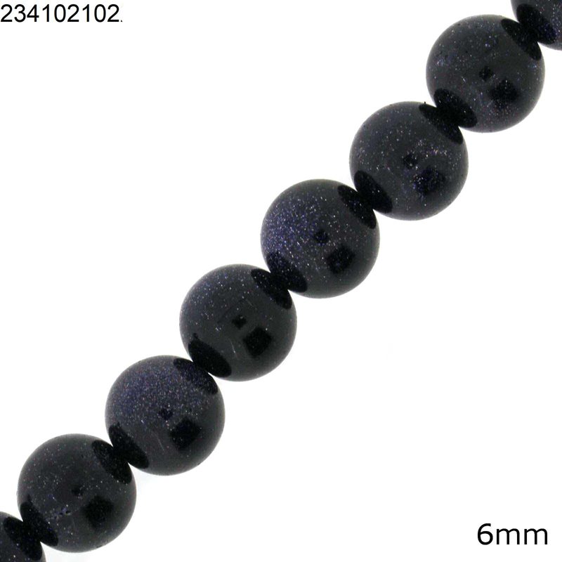 Blue Chrysolite Round Beads 6mm