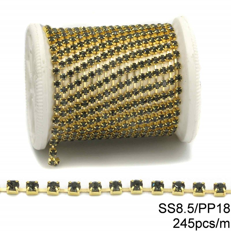 Brass Single-stranded Cup Chain SS8.5/PP18 245pcs/m Grade 2