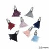 Fabric Tassel Multi with Cap 22mm