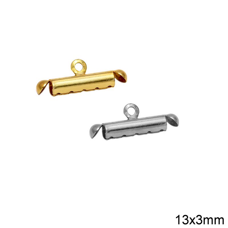 Brass 5-stranded Tube Clasp 13x3mm