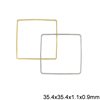 Κρίκος Μπρούτζινος Τετράγωνο Πλακέ 35.4x35.4x1.1x0.9mm