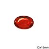 Plastic Faceted Oval Sew-on Stone 13x18mm