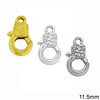 Casting Hammered Lobster Clasp 11.5mm