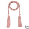 Twist Shiny Cord 6mm, 70cm Length with Polyester Tassels 10cm