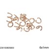 Iron Jump Ring Hard Wire 6x1mm