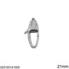 Stainless Steel Oval Lobster Claw Clasp 21mm