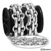 Aluminium Oval Link Chain 20mm