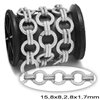 Aluminium Round Link Chain 15,8x8,2x1,7mm