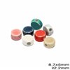 Ceramic Round Flat Bead 8.7x5mm with hole 2.2mm