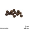Natural Wooden Bead 6mm
