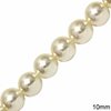 Plastic Pearl B 10mm, 180pcs/strand