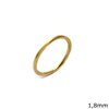 Δαχτυλίδι Ασημένιο  925 Βέρα 1,8mm