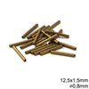Brass Tube Bead 12,5x1,5mm with 0,8mm hole