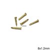 Brass Nail for pin back 8x1.2mm