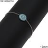 Silver 925 Bracelet with Evil Eye and Zircon 12mm