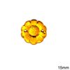 Πέτρα Πλαστική Ραφτή Λουλούδι 15mm