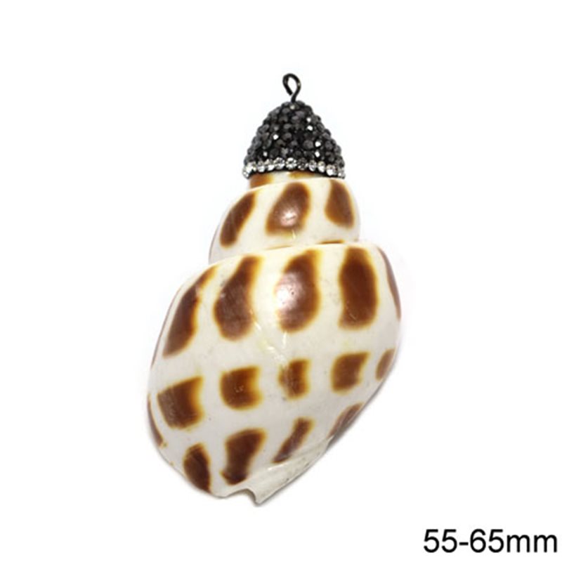 Shell Pendant with Marcasite 55-65mm