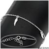 Silver 925 Childrens Bracelet with Hanging Elements