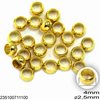 Brass Crimp Beads 4mm with Hole 2.5mm