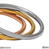 Stainless Steel Sarniera Bracelet 6mm
