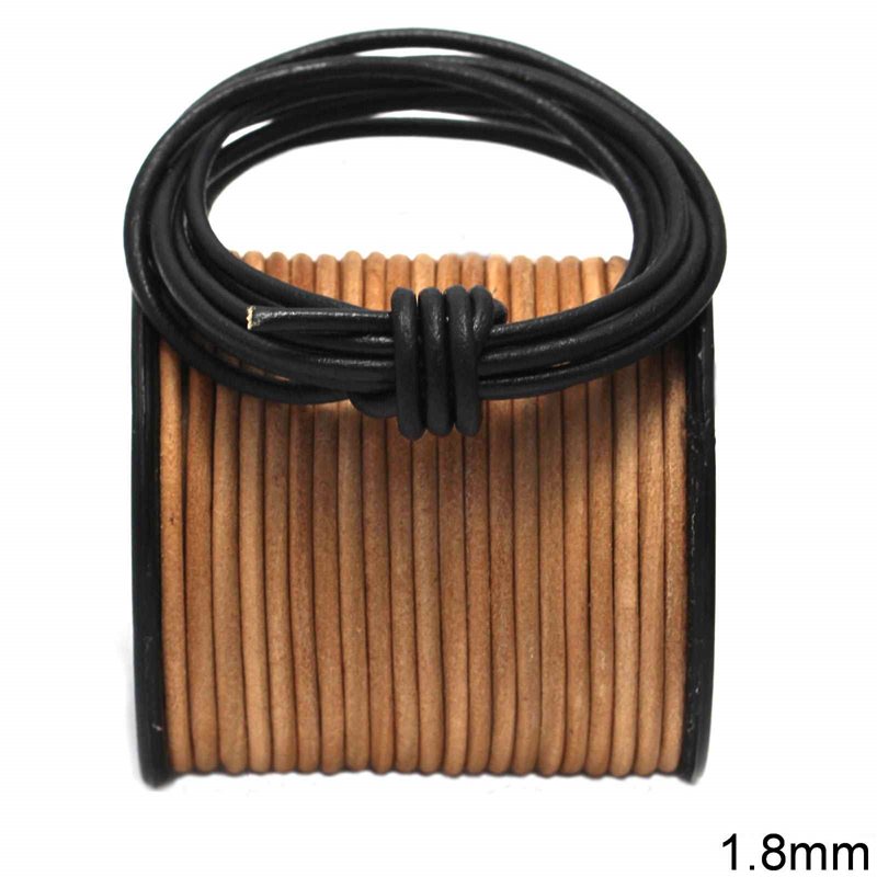 Leather Cord A 1.8mm, Metallic colors