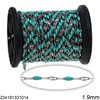 Stainless Steel Lip Link Chain with Enamel 1.9mm