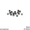 Stainless Steel Bead 3mm with 1.5mm hole