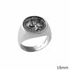 Silver  925 Ring Athena -Alexander the Great 15mm