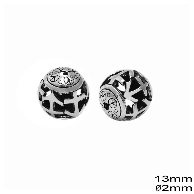 Casting Hollow Bead 13mm