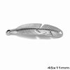 Casting Feather Spacer 45x11mm
