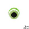 Plastic Evil Eye Bead 12mm with 2.5mm hole