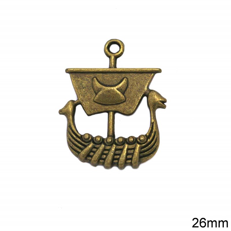 Casting Pendant Ship 26mm