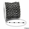 Stainless Steel Oval Link Chain with Enamel 1.5mm