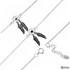 Silver 925 Anklet Dreamcatcher 8mm