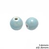 Ceramic Bead 14mm, with hole 2,5mm