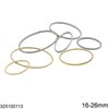 Stainless Steel Oval Ring 16-26mm