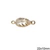 Shell Leaf Spacer 22x10mm
