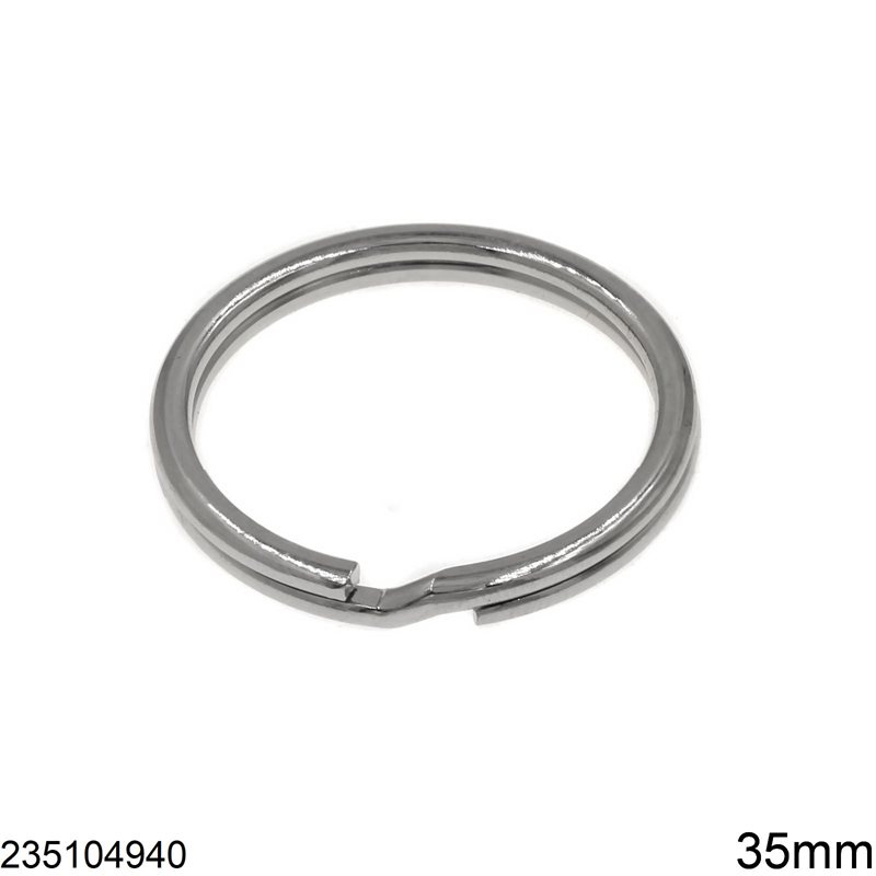 Iron Split Ring Rounded Wire 35mm